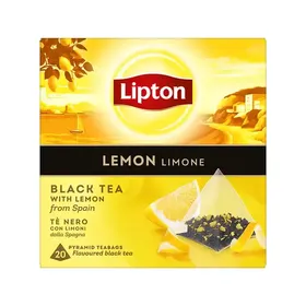 Lipton Μαύρο Τσάι Λεμόνι 20 Πυραμίδες