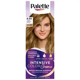 Schwarzkopf Palette Intensive Color Creme Βαφή Μαλλιών No8.50 Ξανθό Ανοιχτό Χρυσό