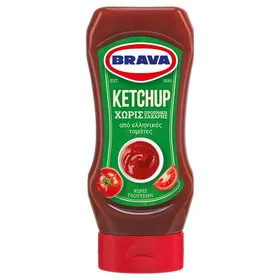 Κέτσαπ BRAVA χωρίς ζάχαρη 400gr