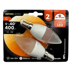 MrGrand Λάμπα Led Smd Minion E14 5W 3000K 240V 2τεμ.