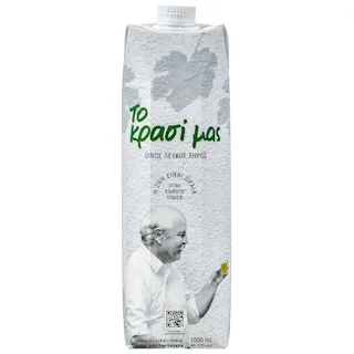 ΑΒ Οίνος Λευκός Ξηρός 1lt