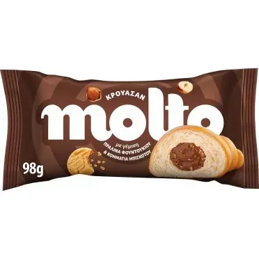 Molto Κρουασάν Πραλίνα Φουντουκιού Cookies 98G