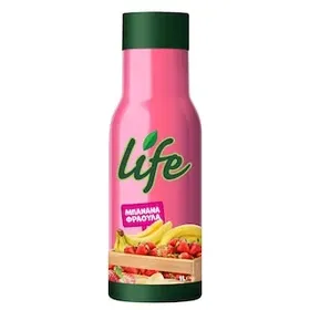 Δέλτα Life Φρουτοποτό Κοκτέιλ Φράουλα Μπανάνα 1lt.