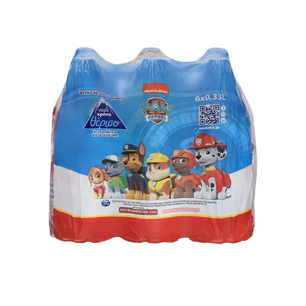 Νερά Κρήτης Θέρισο Φυσικό Μεταλλικό Νερό Paw Patrol 6x330ml. (Μέγιστη Ποσότητα 5τεμ.)