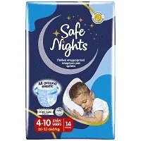 Safe Nights Παιδικό Εσώρουχο Αγόρι 4-10 Ετών 20-35kg 14τεμ