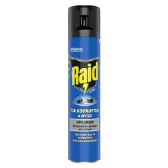 Raid Flying Εντομοκτόνο Σπρέι Για Κουνούπια & Μύγες 300ml.