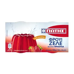 Γιώτης Φρουί Ζελέ Φράουλα Χωρίς Φρούτα 2x165γρ.
