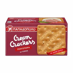 Παπαδοπούλου Cream Crackers Πολύσπορα Με Κινόα 195γρ.