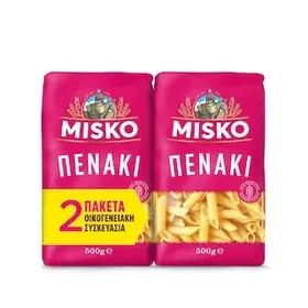 MISKO Μακαρόνι Πενάκι 2x500g