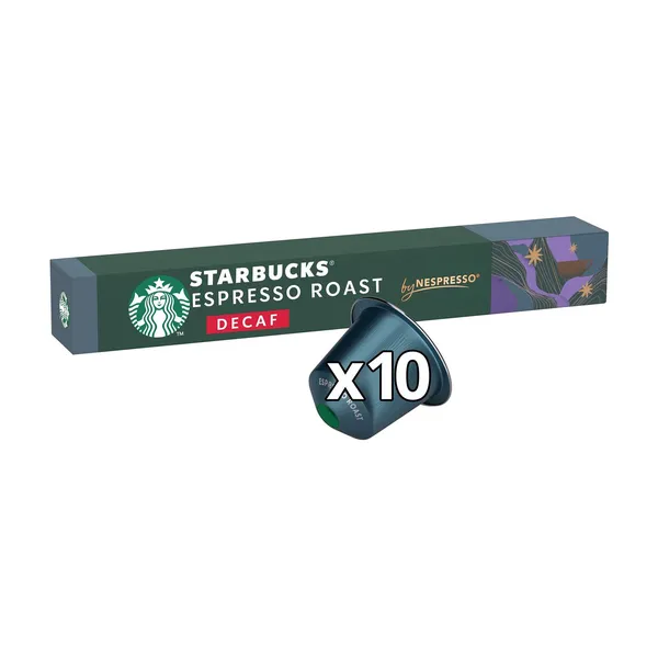 STARBUCKS Καφές Espresso Roast Decaf 10 κάψουλες συμβατές με μηχανή Nespresso