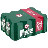 Mythos Μπίρα Κουτί 330ml 8+4 Δωρο