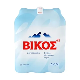 ΒΙΚΟΣ Φυσικό Μεταλλικό Νερό 6x1,5lt
