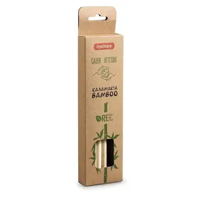 Cyclops Καλαμάκια Bamboo 4τεμ. +1τεμ. Βουρτσάκι