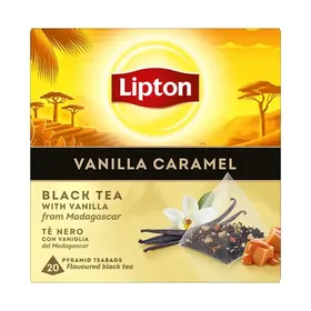 Lipton Μαύρο Τσάι Βανίλια & Καραμέλα Σε Πυραμίδες 20x1,8γρ.