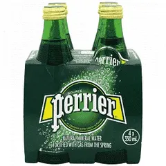 Perrier Ανθρακούχο Φυσικό Μεταλλικό Νερό Φιάλη 4x330ml