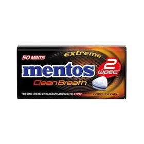 MENTOS Καραμέλες Clean Breath Extreme 35g