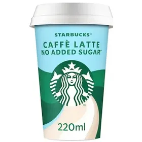 STARBUCKS Ρόφημα Καφέ Latte Χωρίς Προσθήκη Ζάχαρης 220ml