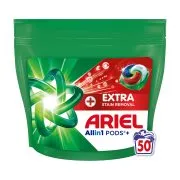 ARIEL Allin1 Pods Απορρυπαντικό Πλυντηρίου Ρούχων Extra Stain Removal 50 κάψουλες