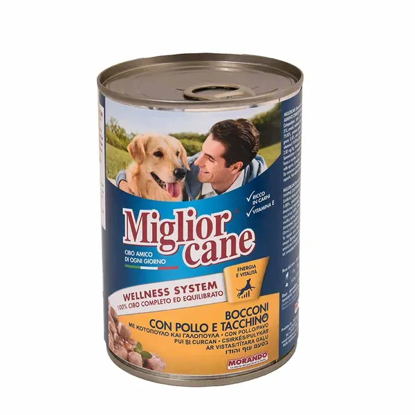 Miglior Cane Σκυλοτροφή Κοτόπουλο & Γαλοπούλα 405γρ.