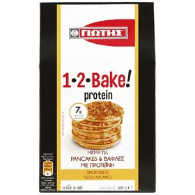 Μίγμα με Πρωτεΐνη για Pancakes και Βάφλες 1-2-Bake Protein, Γιώτη...