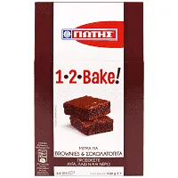 1,2 Bake Γιώτης Μείγμα για Brownies & Σοκολατόπιτα 500gr