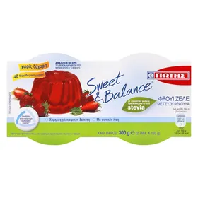 Φρουί ζελέ φράουλα Sweet & Balance ΓΙΩΤΗΣ 2x150gr