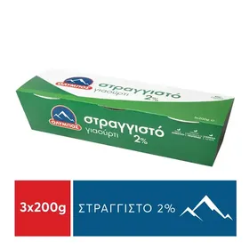ΟΛΥΜΠΟΣ Γιαούρτι Στραγγιστό 2% Λιπαρά 3x200g