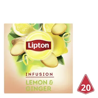 LIPTON Αφέψημα Λεμόνι Τζίντζερ 20x2g