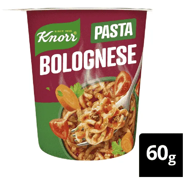 PASTA SNACK POT Bolognese, Carbonara, 4 Cheese