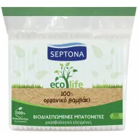 Septona Eco Life Μπατονέτες 100% Cotton Βιοδιασπώμενες 100τεμ.