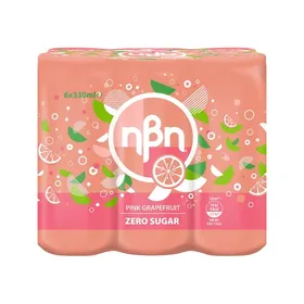 Αναψυκτικό pink Grapefruit HBH zero 6x330ml