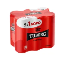 TUBORG Σόδα 5x330ml +1 Δώρο