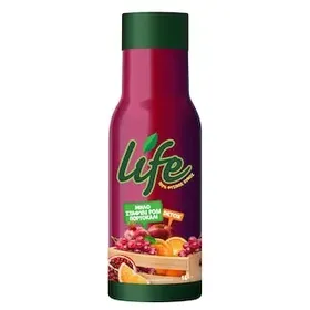 LIFE Φυσικός Χυμός Σταφύλι Μήλο Πορτοκάλι Ρόδι 1lt