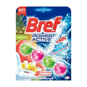 BREF Wc Power Active Στερεό Μπλοκ Τουαλέτας Hawaii 50g
