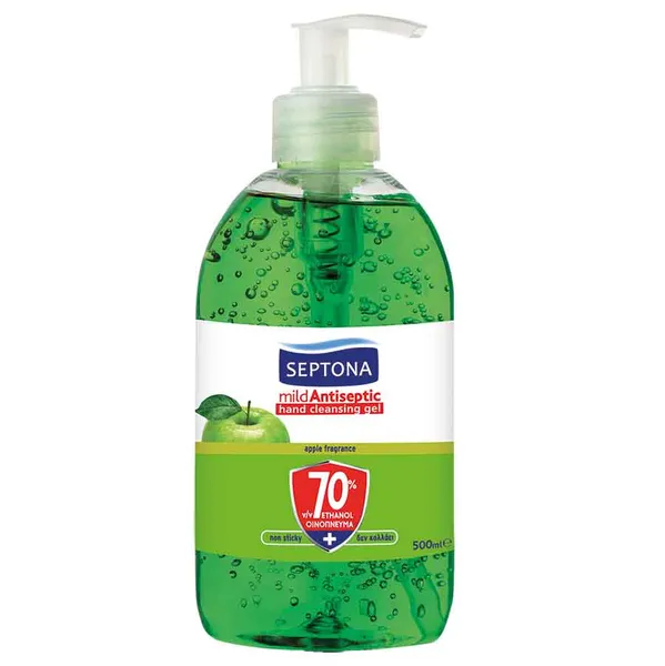Septona Αντισηπτικό Gel Χεριών Πράσινο Μήλο 500 ml