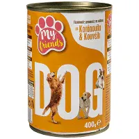 My Friends Κονσέρβα Σκύλου Με Κοτόπουλο & Κουνέλι 400gr