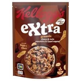 Δημητριακά Extra με Σοκολάτα & Ξηρούς Καρπούς Kellogg's (4...