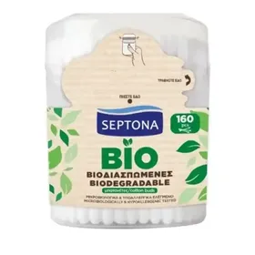 Septona Μπατονέτες 100% Cotton Βιοδιασπώμενες 160τεμ.