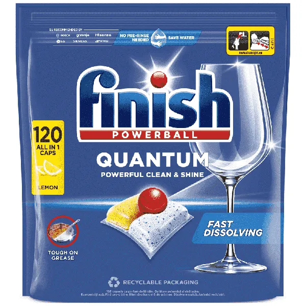 κάψουλες quantum all in 1 lemon 120τεμ.