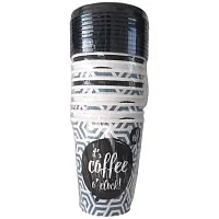 Ποτήρι Χάρτινο Για Ζεστό & Καπάκι 12Oz 10 τεμάχια