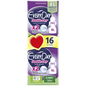 Everyday Σερβιέτες Double Dry Extra Long