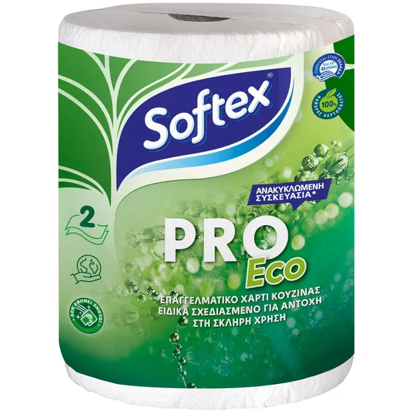 Χαρτί κουζίνας SOFTEX pro eco 2φ. 433γρ.