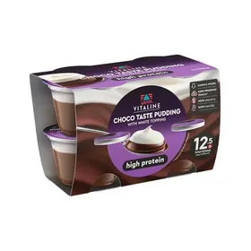 Vitaline Choco Protein Pudding & White Topping 4x125g