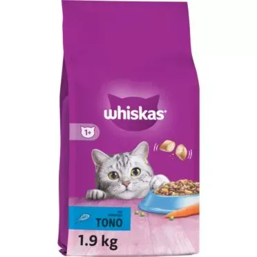 WHISKAS® Adult Πλήρης Ξηρή Τροφή για Γάτας Γεμιστές Κροκέτες με Τόνο 1.9kg