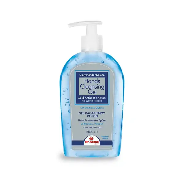 MrGrand Gel Καθαρισμού Χεριών Αντισηπτική Δράση 500ml.