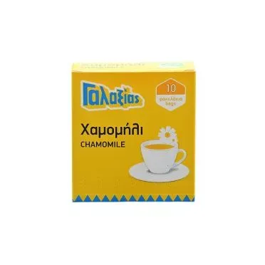 Γαλαξίας Χαμομήλι Εμβαπτιζόμενα Φακελάκια 10x1g Φυσικού Αφεψήματος
