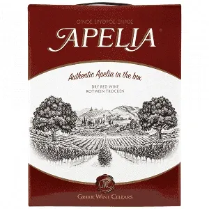 Apelia Ερυθρός Οίνος Σε Ασκό 3 lt