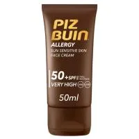 Αντηλιακή Κρέμα Προσώπου Sensitive SPF50+ Piz Buin 50ml