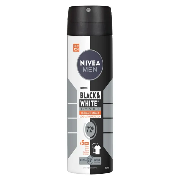 NIVEA Αποσμητικό Spray Black & White Ultimate 150ml