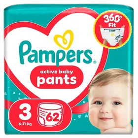 Pampers Pants Πάνες Βρακάκι No3 (6-11kg.) Jumbo Pack 62τεμ.